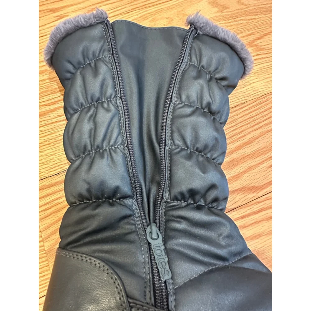 Women's Totes Bryce Gray Snow & Rain Boots, Size 9